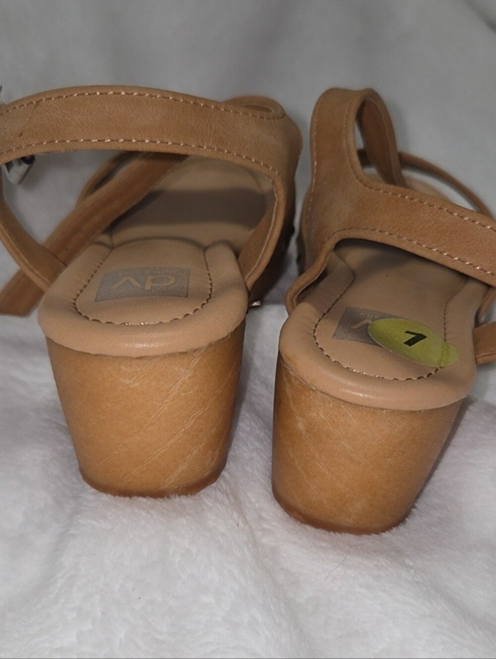 Dolce Vita Tan Strappy Block Heel Sandals